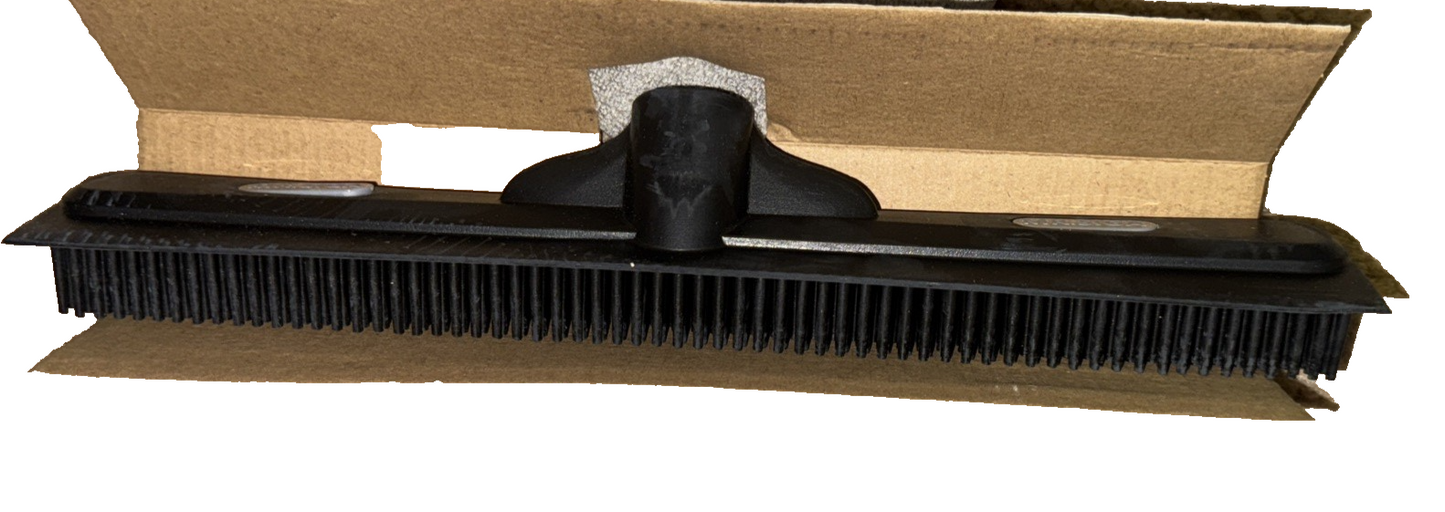 Mr.Siga Pet Hair Removal Rubber Broom With Built In Squeegee, 3 In 1 Floor Brush