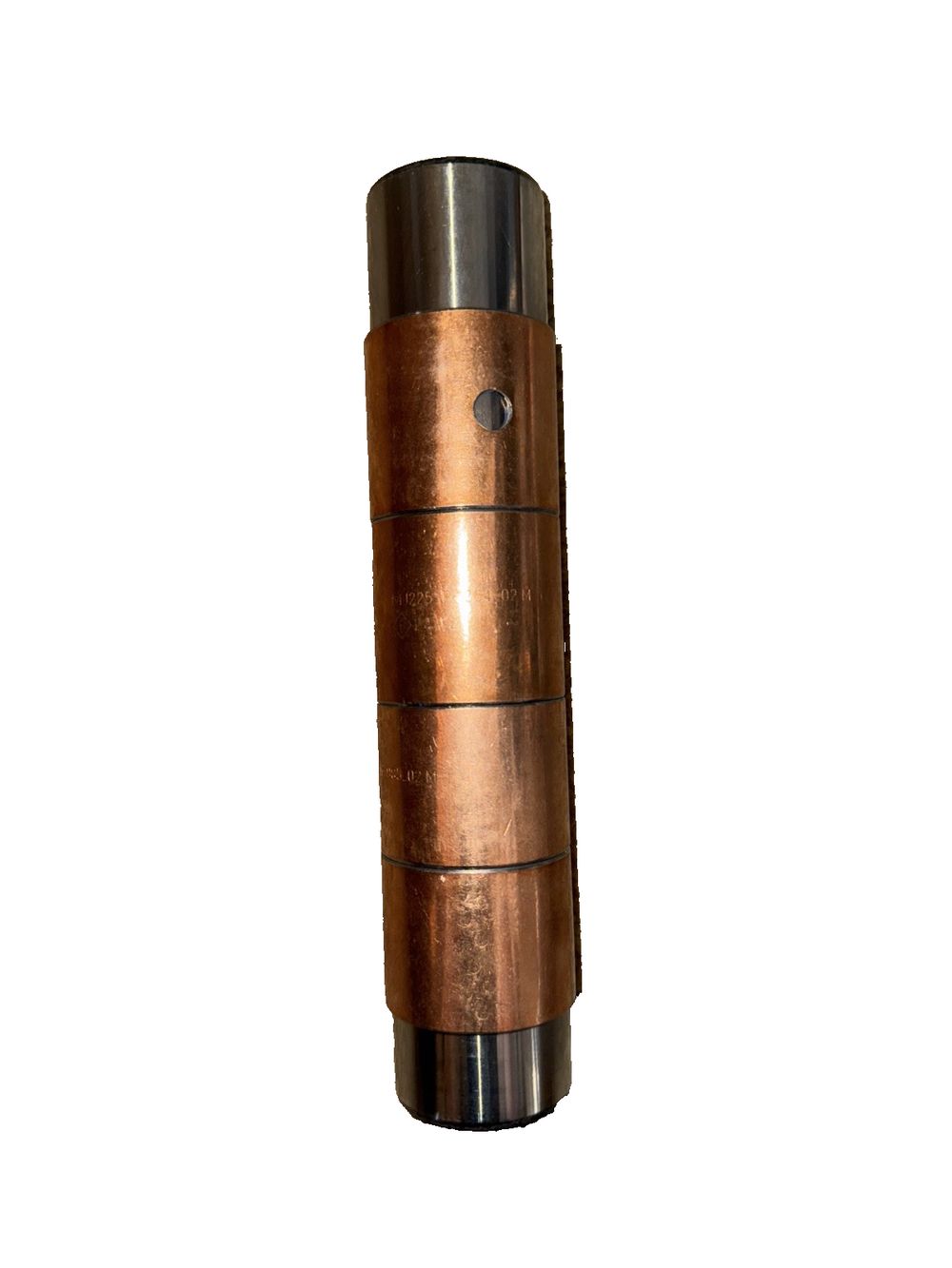 Merritor King Pin + 4 Piece Bushing Set – a copper pipe with a metal tube