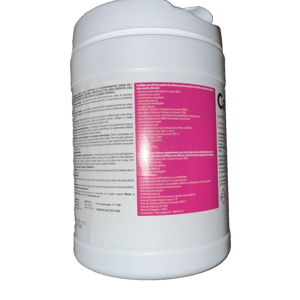 CaviWipes1, 6" x 6.75", Large, 160/Pk, DaveyDooDeals – a bottle of pink liquid