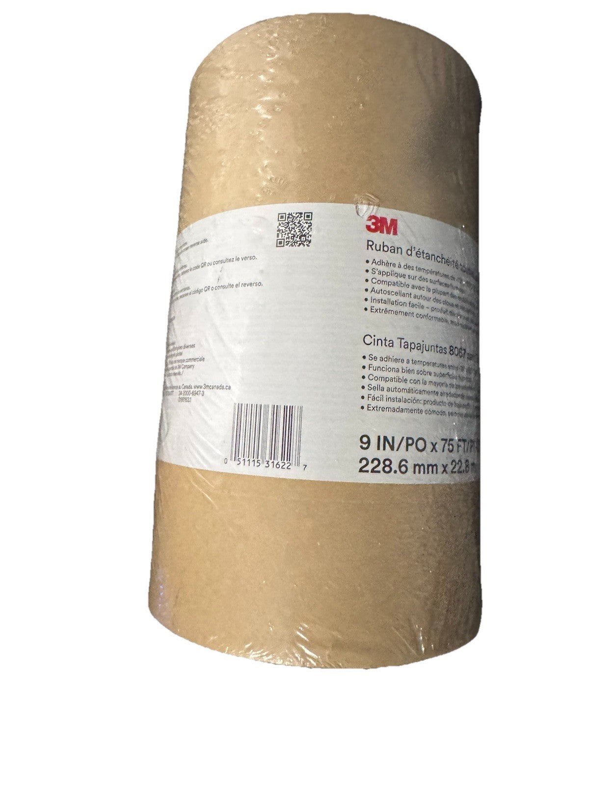 3M 8067 All Weather Flashing Tape, 9" Width, 75 feet