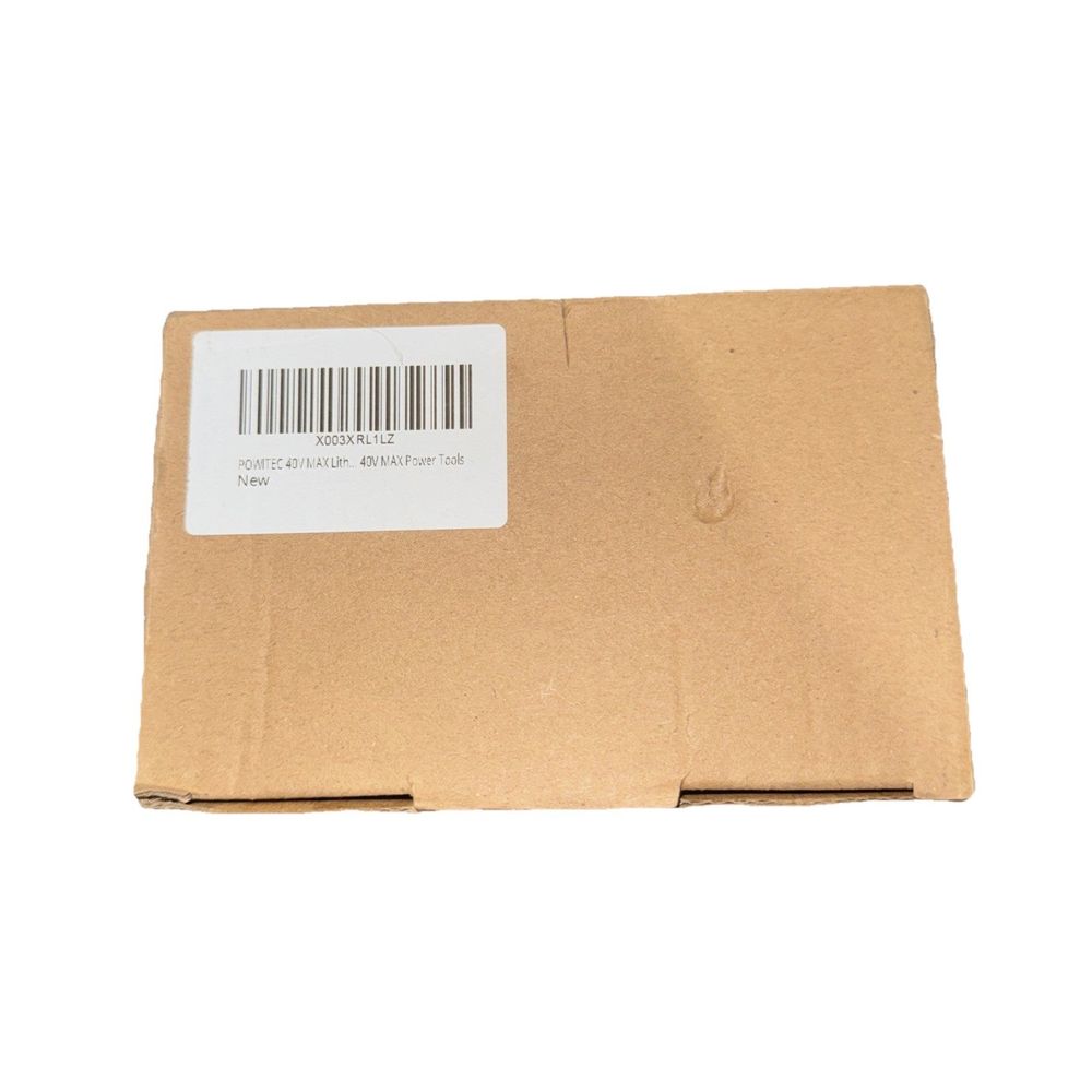 Powitec 40V Max Lithium Battery 3.0AH Replacement For Black & Dekcer 40V – a cardboard box with a barcode label on it