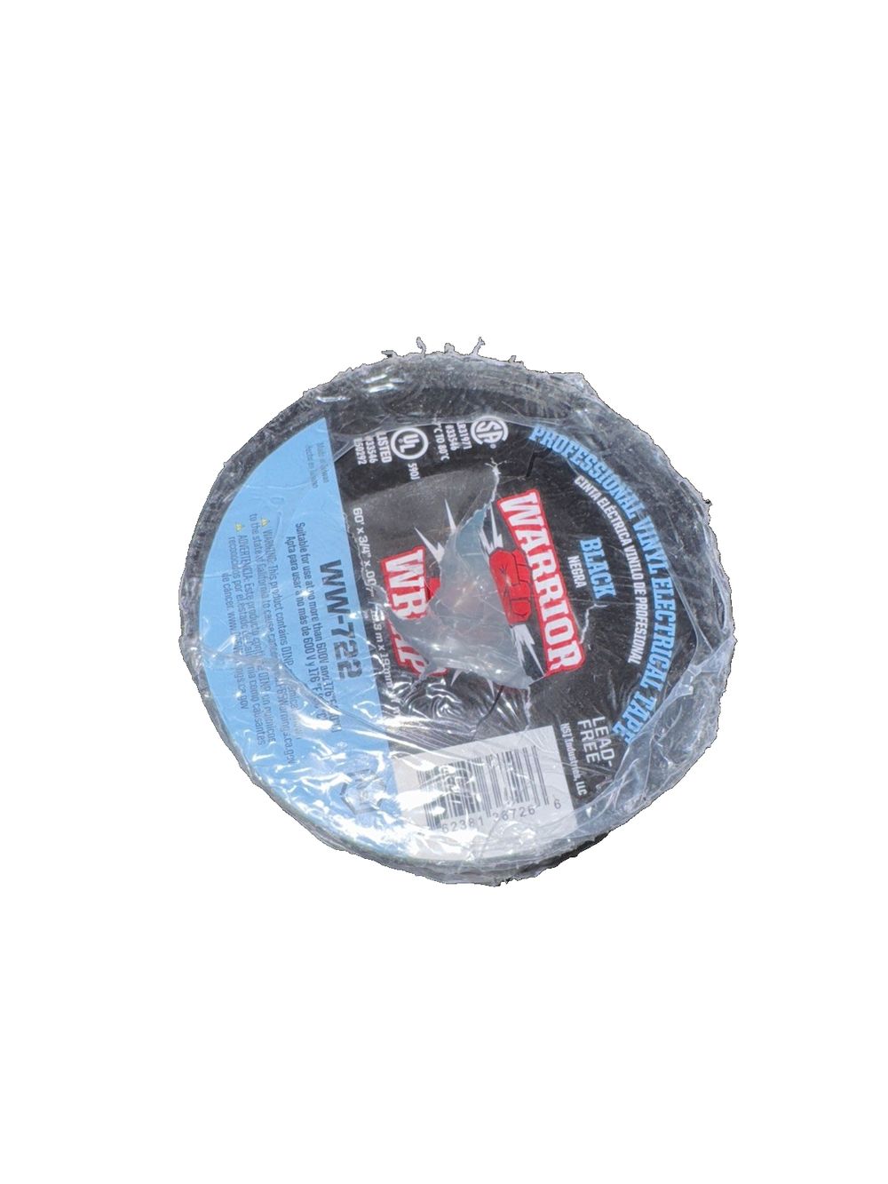 Tape (10PK) Electrical Type (Black) Warrior WRAP WW-722 CSA/UL – a black and white plastic bag with a black and white plastic bag