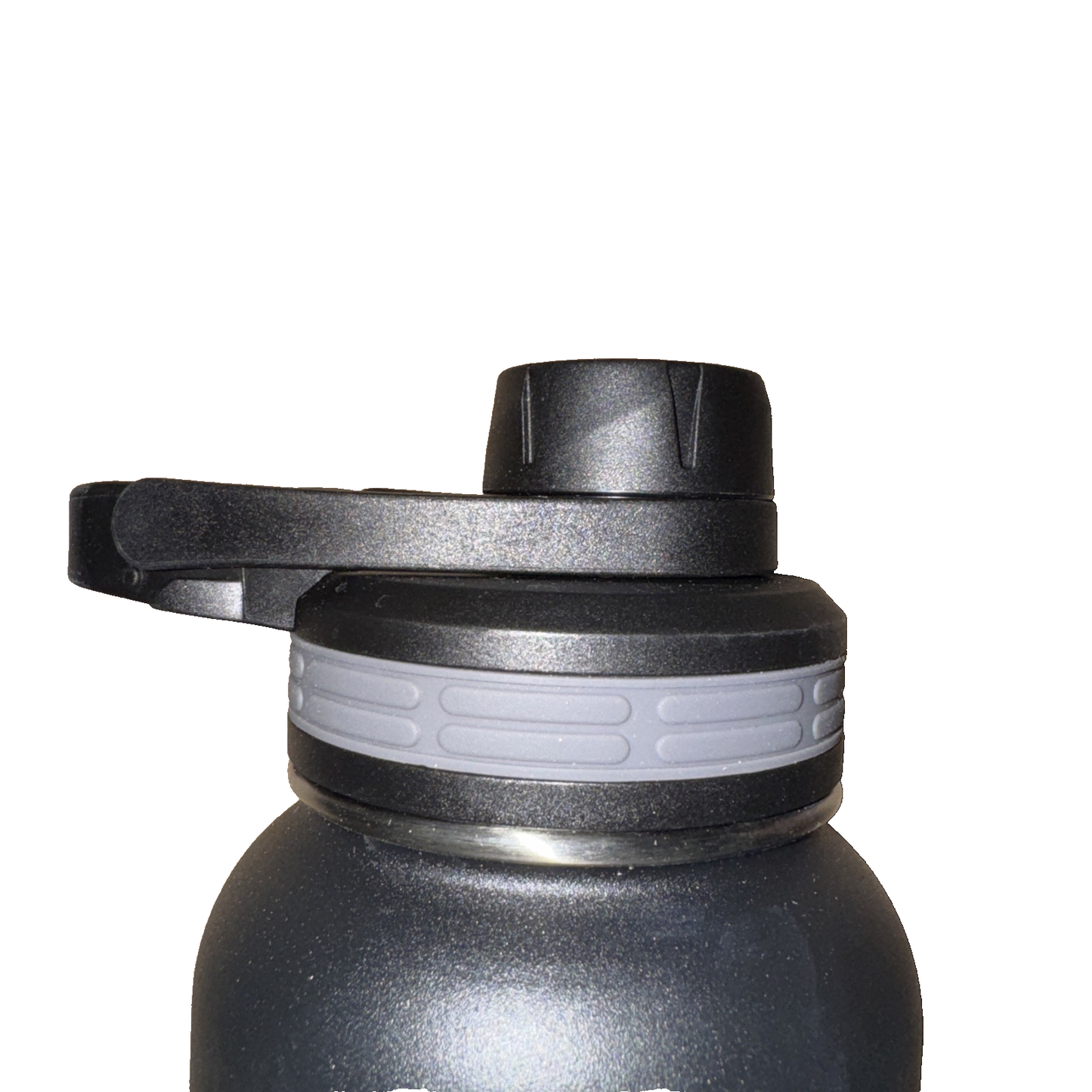 ThermoFlask Insulated Water Bottle 1.2L Black Stainless Steel + Extra Sip Lid