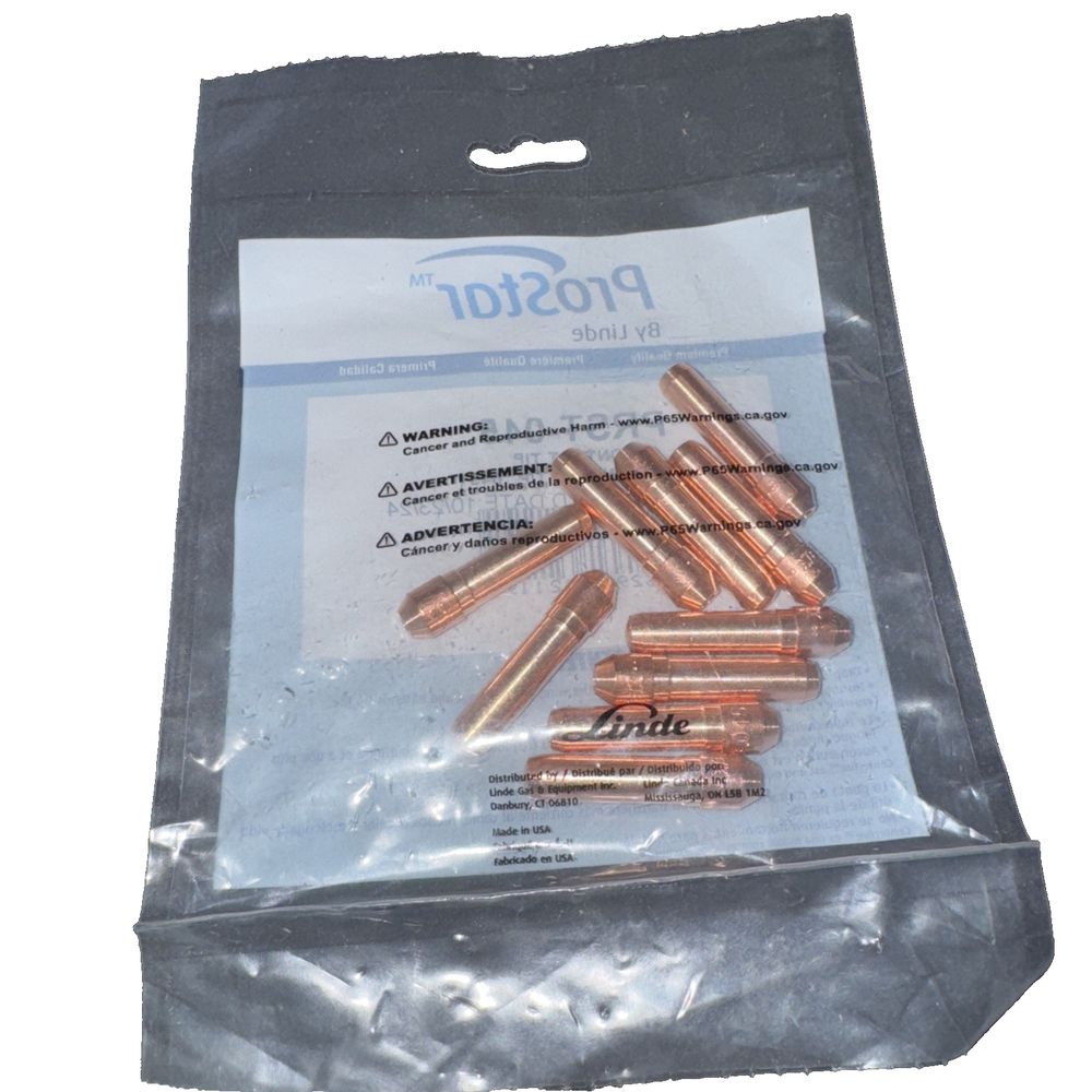 Prostar Prst-045 Praxair Welding 10 Contact Tips – a pack of copper bullet cartridges