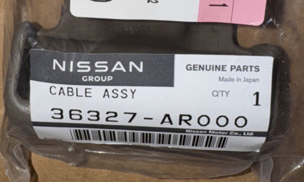36327-AR000 - Nissan - RELEASE CABLE ASSEMBLY – nissan genuine parts for sale