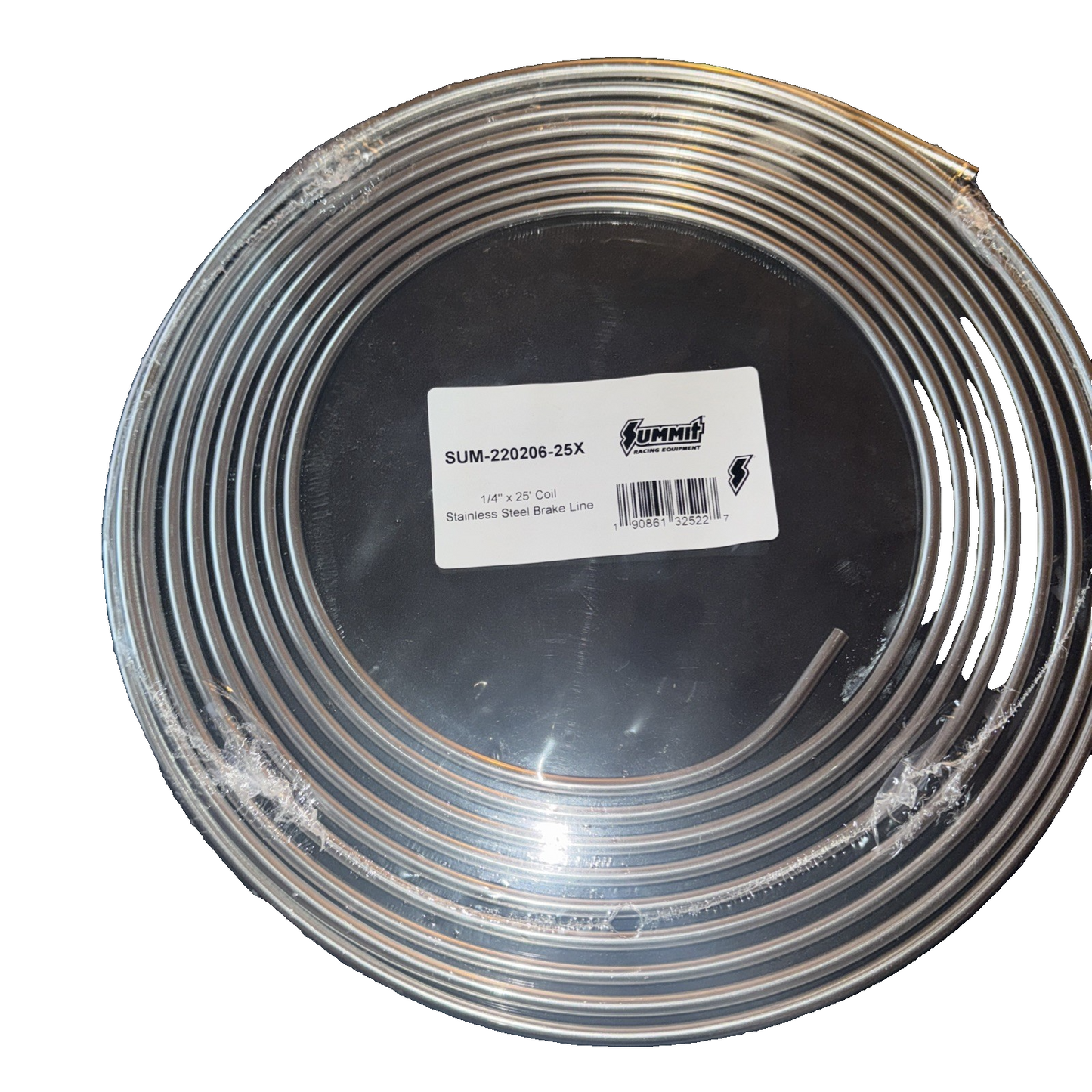 Summit Racing Stainless Steel Fuel and Brake Hard Lines SUM-220206-25X 1/4"x25'