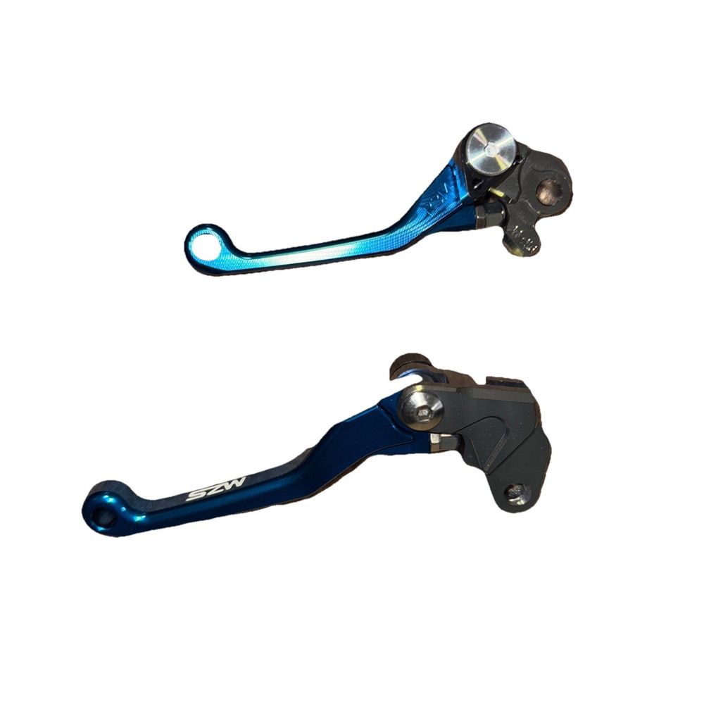 MZS Blue Dirt Bike Clutch/Brake Levers Pivot Compatible Withh TTR230, ETC – a pair of brake levers