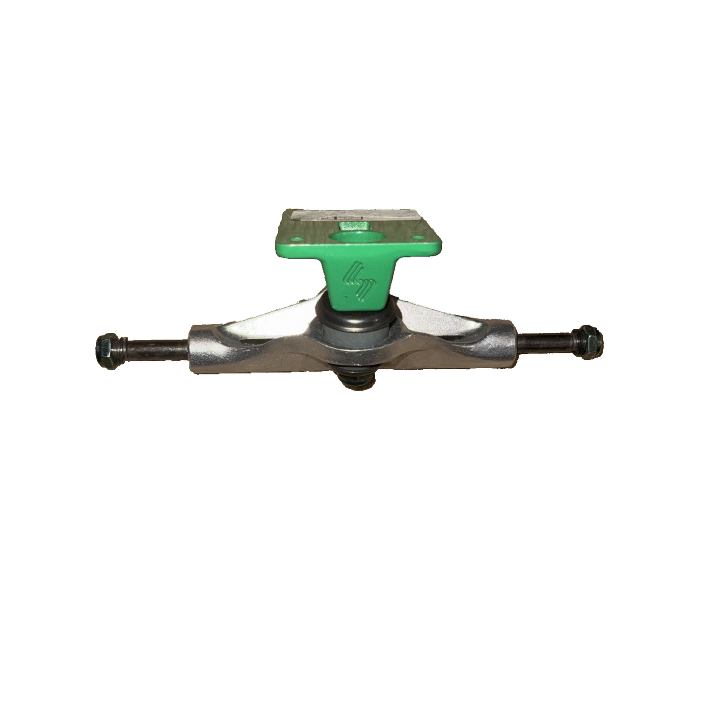 Silver M-Class Raw 7.75" Polished Green Skateboard Truck
