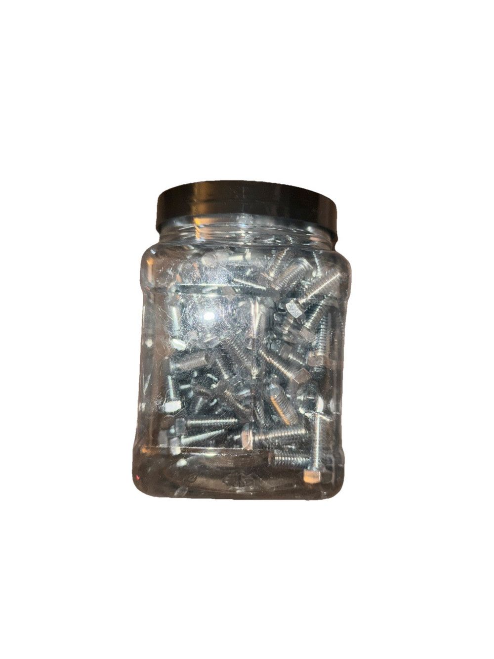 RACK-A-TIERS F38161 #3/8-16 x 1 inch Grade 2 Hex Bolt (100 Pieces/Pack) – a jar of screws and nuts
