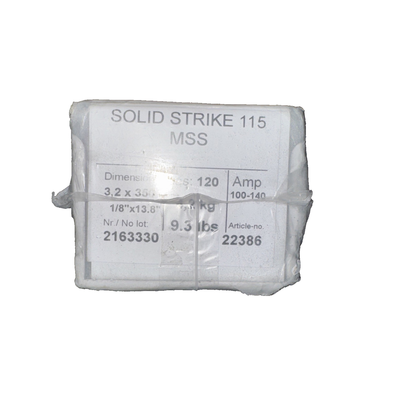 Solid Strike 115 MSS E7018-1H4R Welding Electrodes 120 Pack