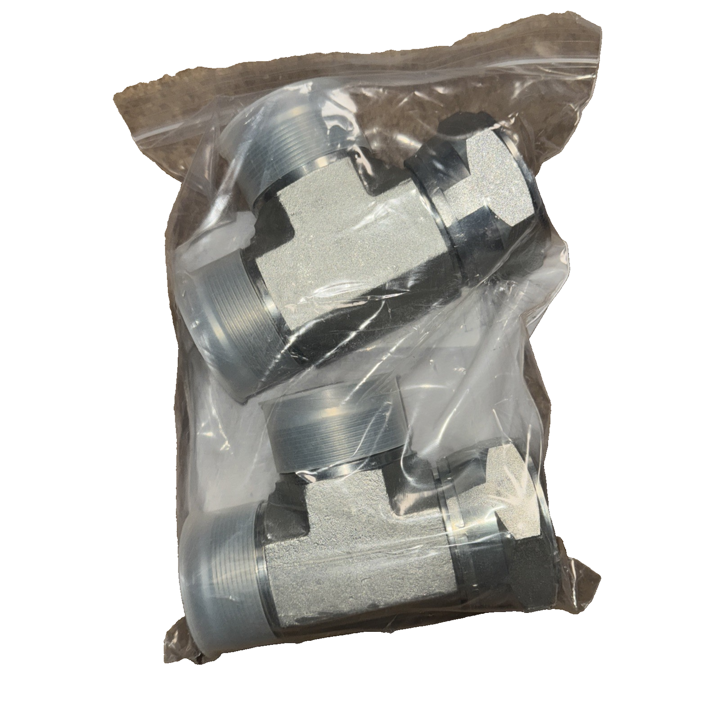 Fairview S3551-32-32 Hydraulic Tee Fitting 2" Tube x 2" Tube x 2" Female JIC 37°