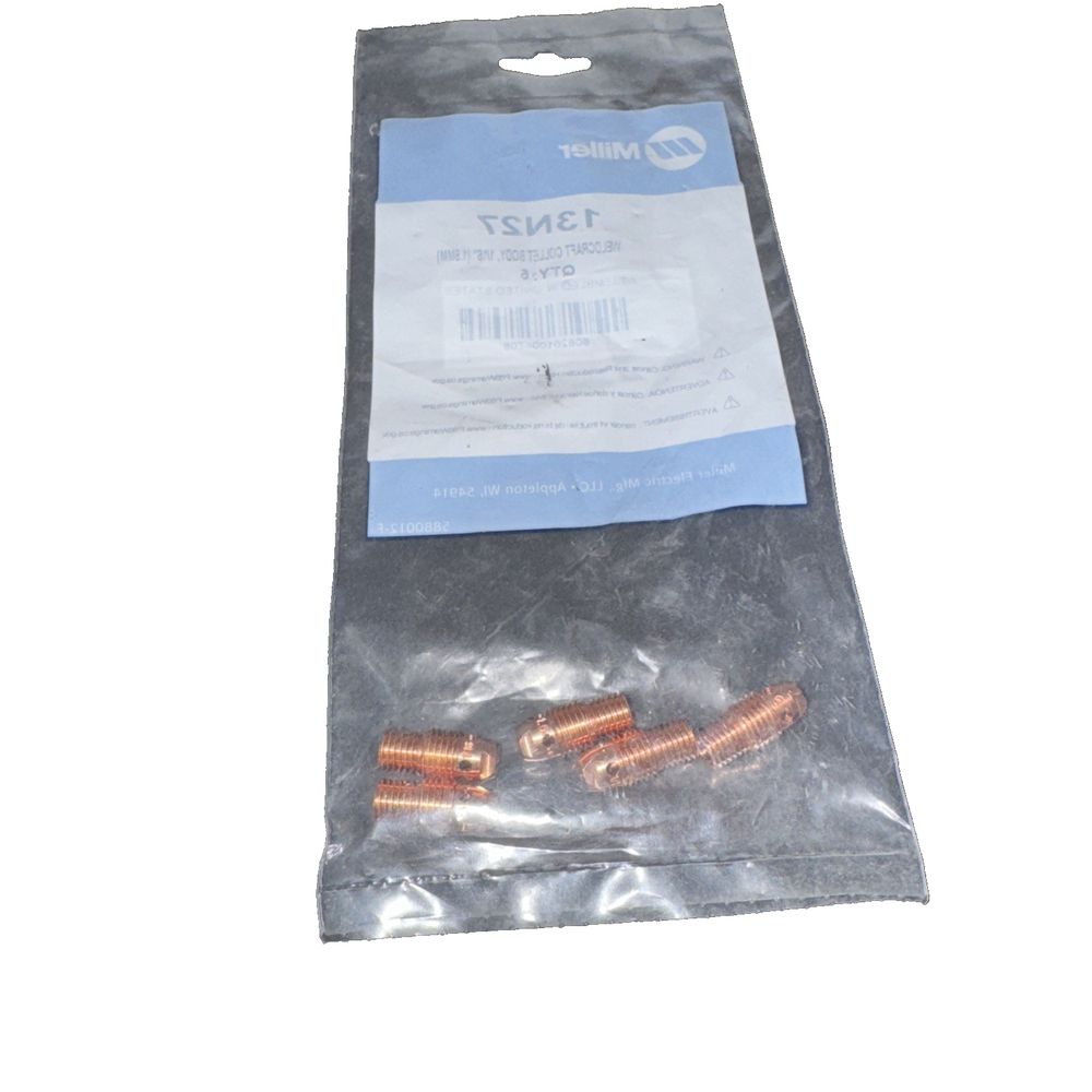 Collet Bodies, 1/16 in, 9, 20, 22 WeldCraft WELDCRAFT 13N27 608201004706, Miller – a package of 3 / 4 / 5 / 6 / 6 / 6 / 6 / 6 /