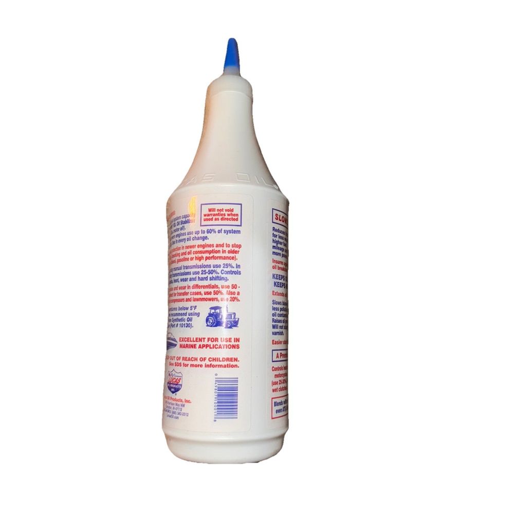 Lucas Oil Oil Stabilizer 32 Oz. – a bottle of liquid