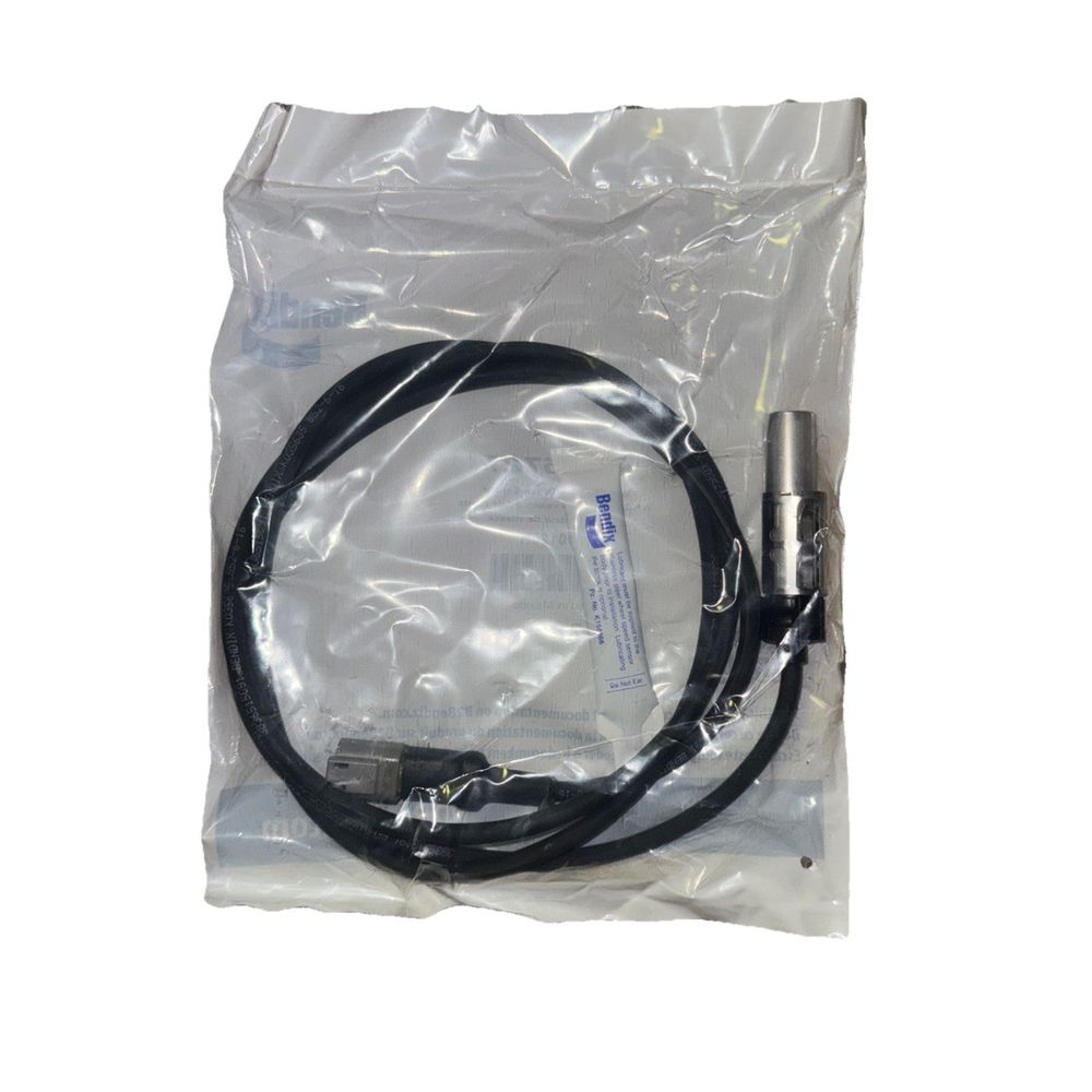 Bendix K035727 - Wheel Speed Sensor – a black cable in a plastic bag