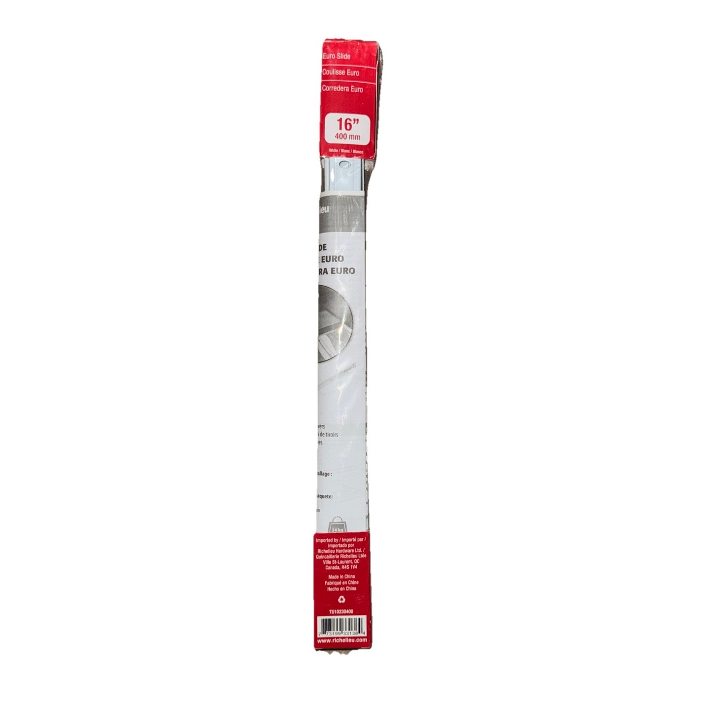 Richelieu Euro Slide 16" 400mm 3/4 extension side Mount Drawer TU10230400