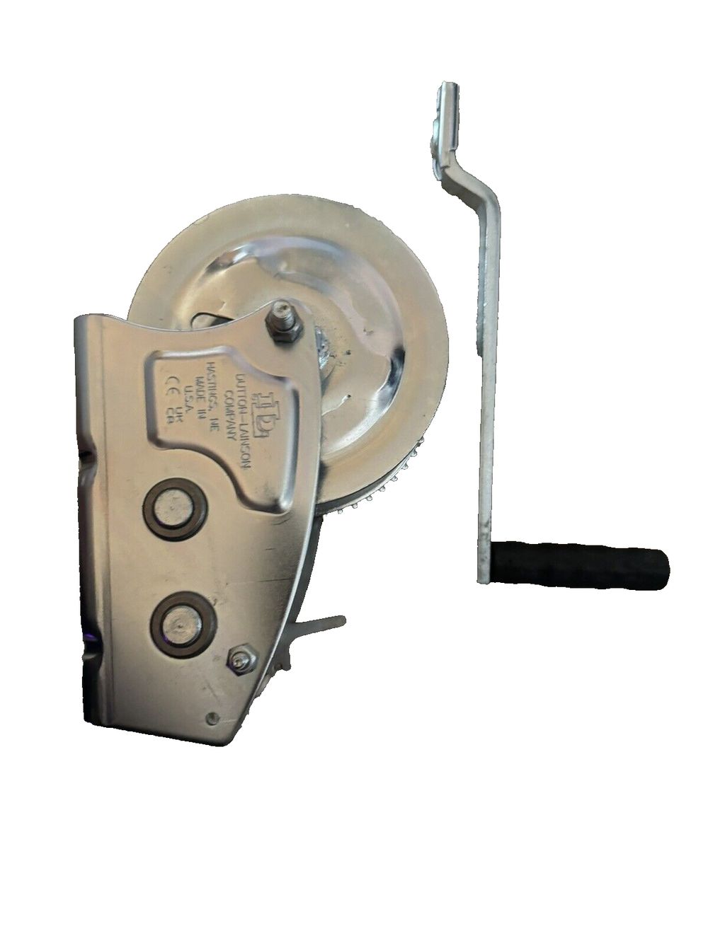 Goldenrod 14725 Dutton-Lainson Company DL2000A 2000 lbs 2-Speed Plated Pulling – a metal door handle with a latch