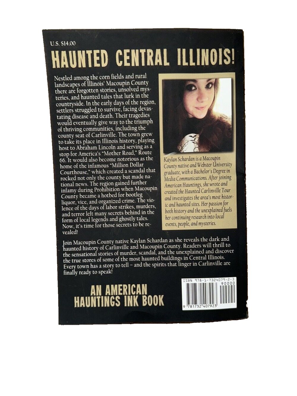 Haunted Carlinville: History and Hauntings that Shaped Macoupin County, DaveyDooDeals – haunted central illinois by anne mc book