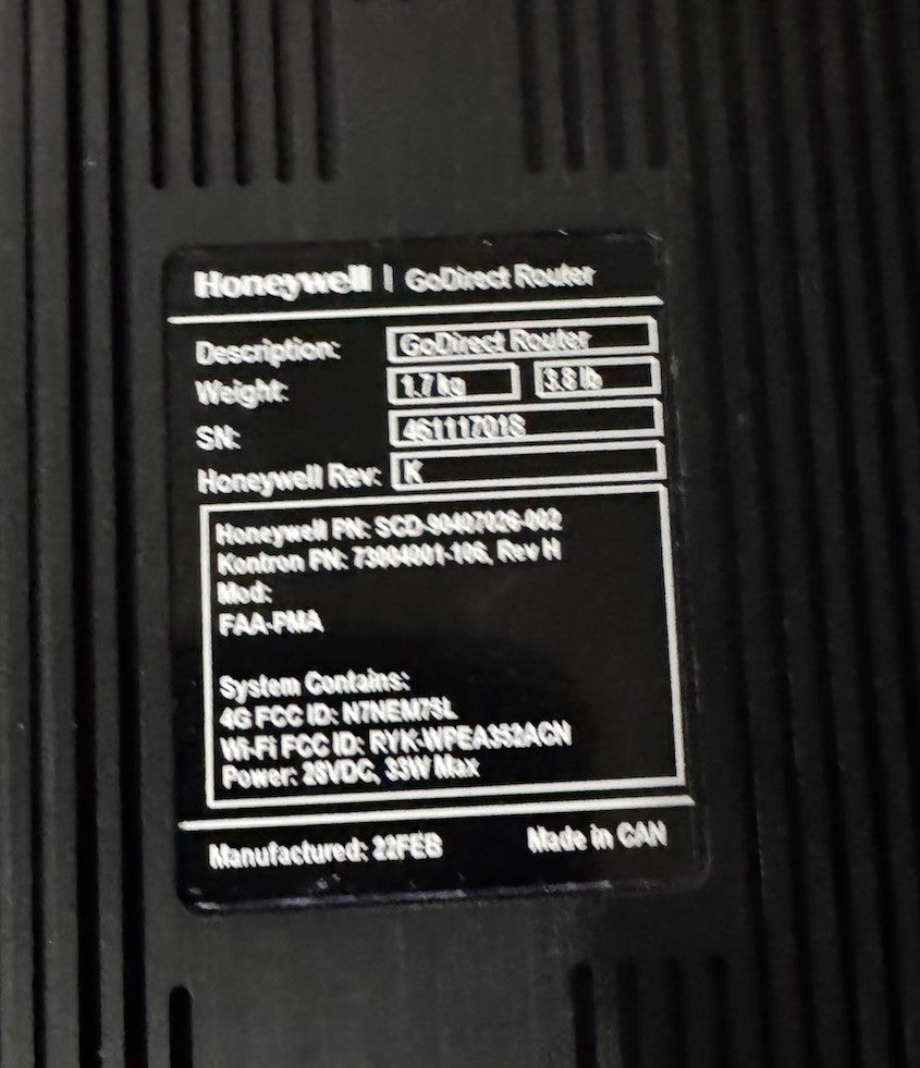 Honeywell Go Direct Router SCD-90407026-002