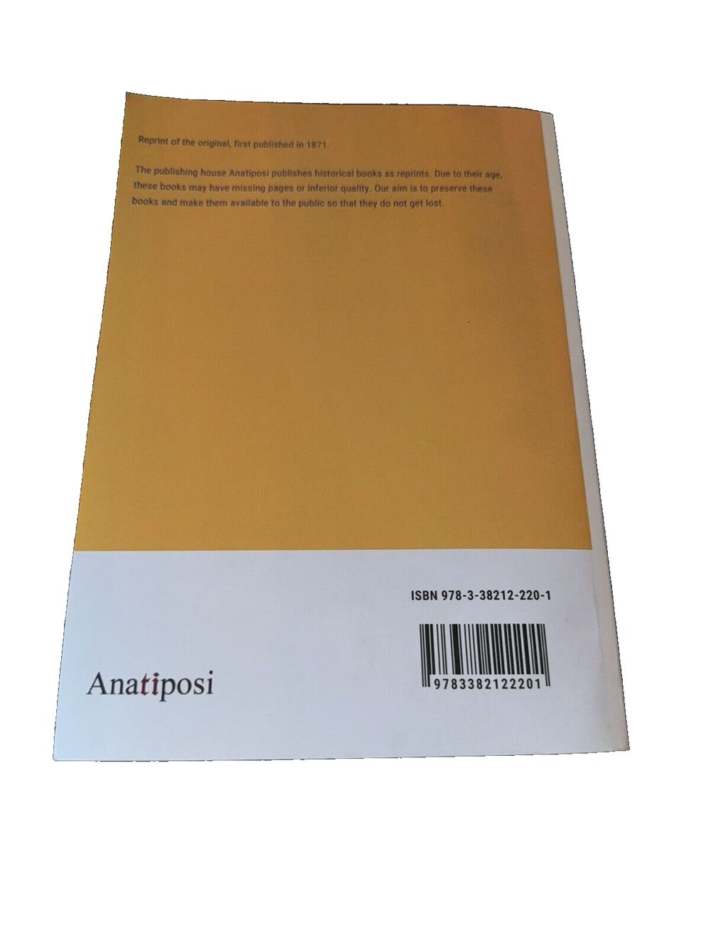 View of the State of Europe During the Middle Ages, DaveyDooDeals – a yellow book with a white cover