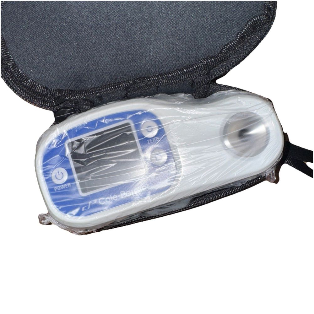 Cole-Parmer Digital Refractometer, 0 to 75% ethylene glycol, –58 to 32°F, –50 to – a bag with a small device inside