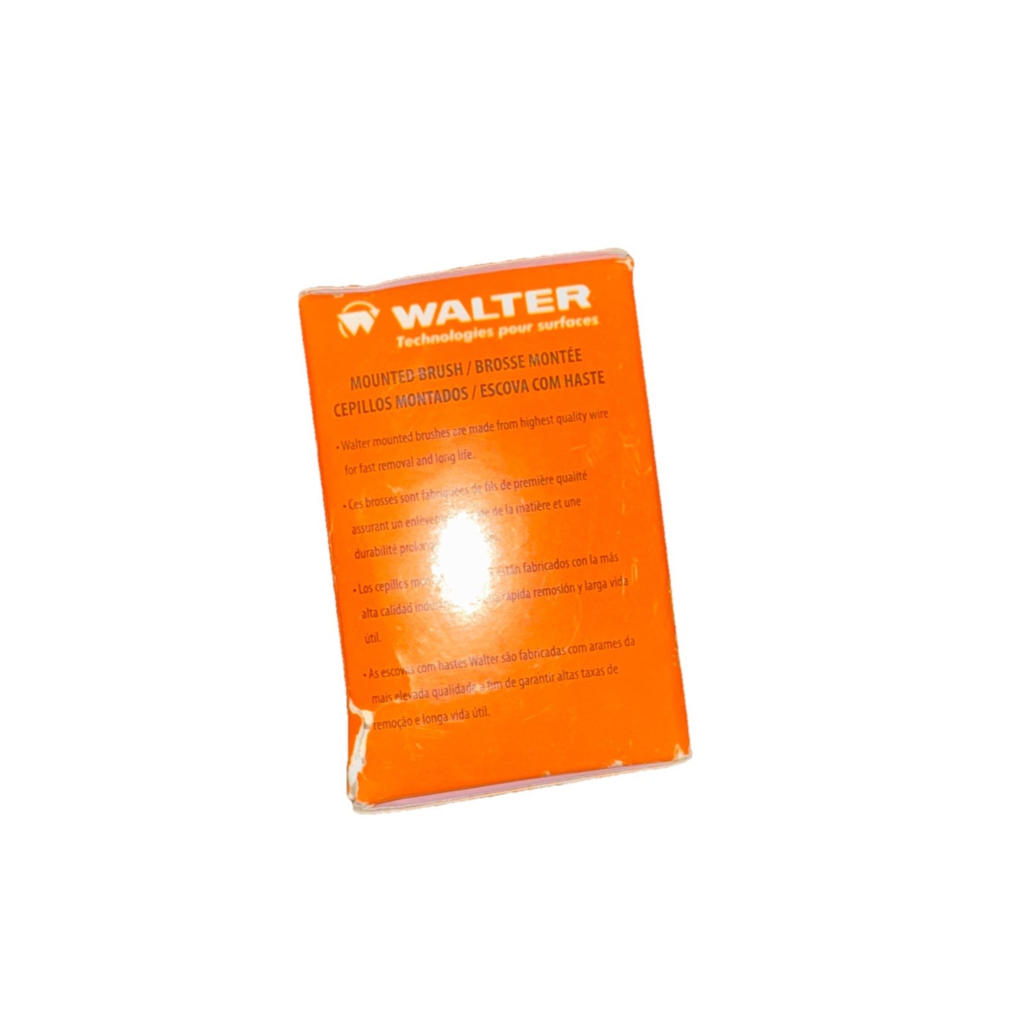 Walter MOUNTED WIRE BRUSH, TWIST-KNOT, 1 1/8 X 1/4 X .020 X 1/4 SHAFT