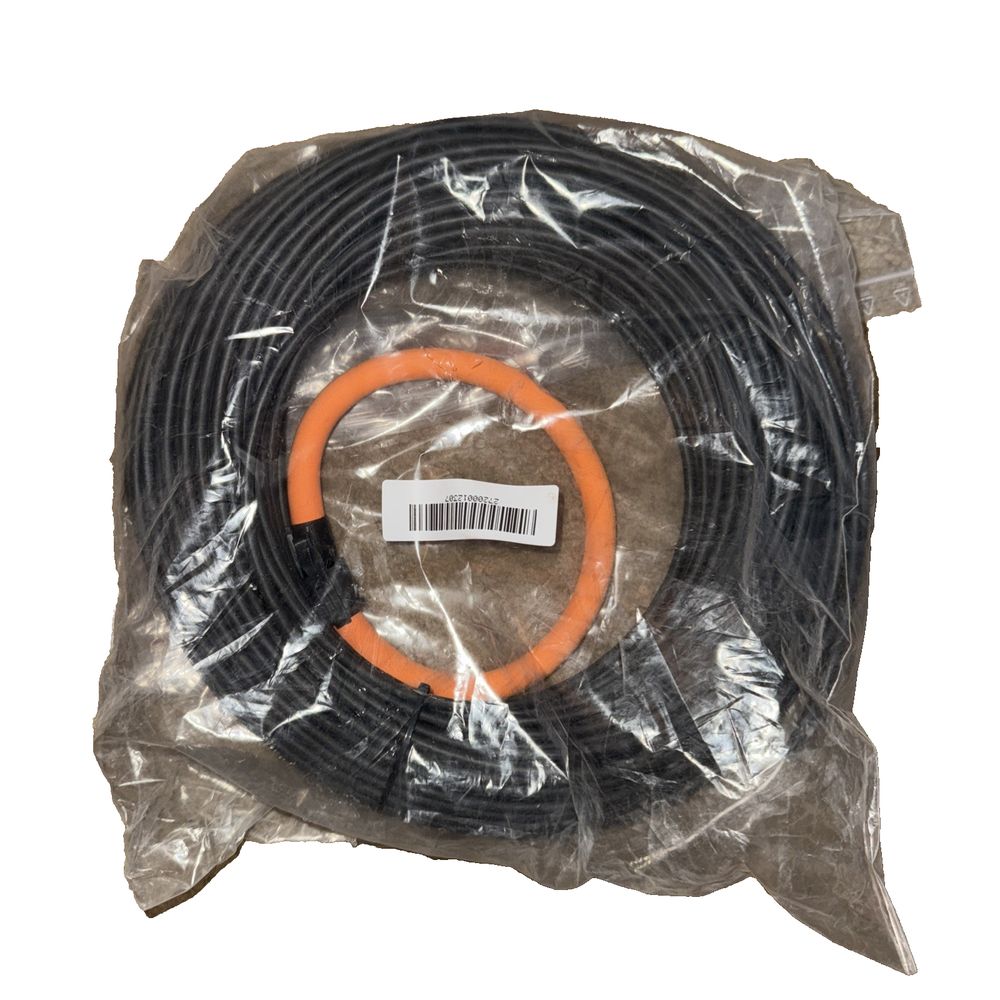 RCT16-200-50M ACCUenergy Flexible Rogowski Current Transformer – a black and orange cable wrapped in plastic