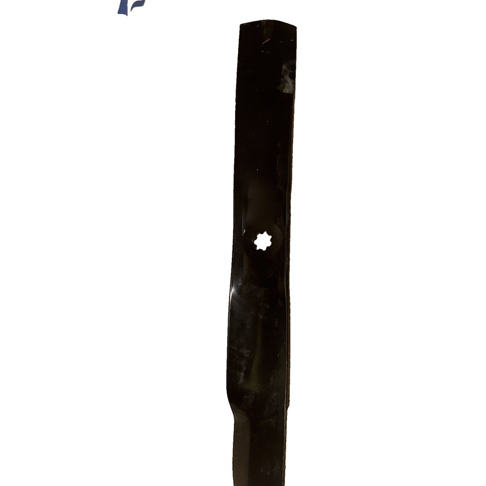 21-1/4 in 2-3/4 in 0.197 in High Lift Mower Blade, Xht – a knife with a black handle on a white background