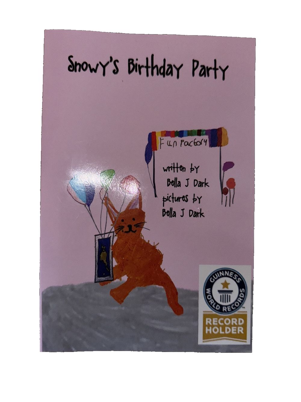 Snowy's Birthday Party, DaveyDooDeals – a birthday card with a teddy bear holding balloons