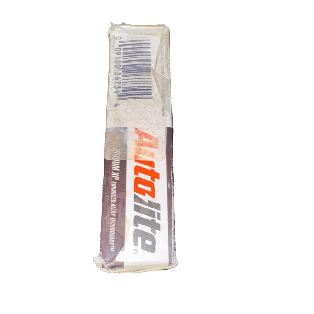 Autolite Iridium XP Automotive Replacement Spark Plugs, XP3922 (4 Pack) – a bag of white chocolate with a white background