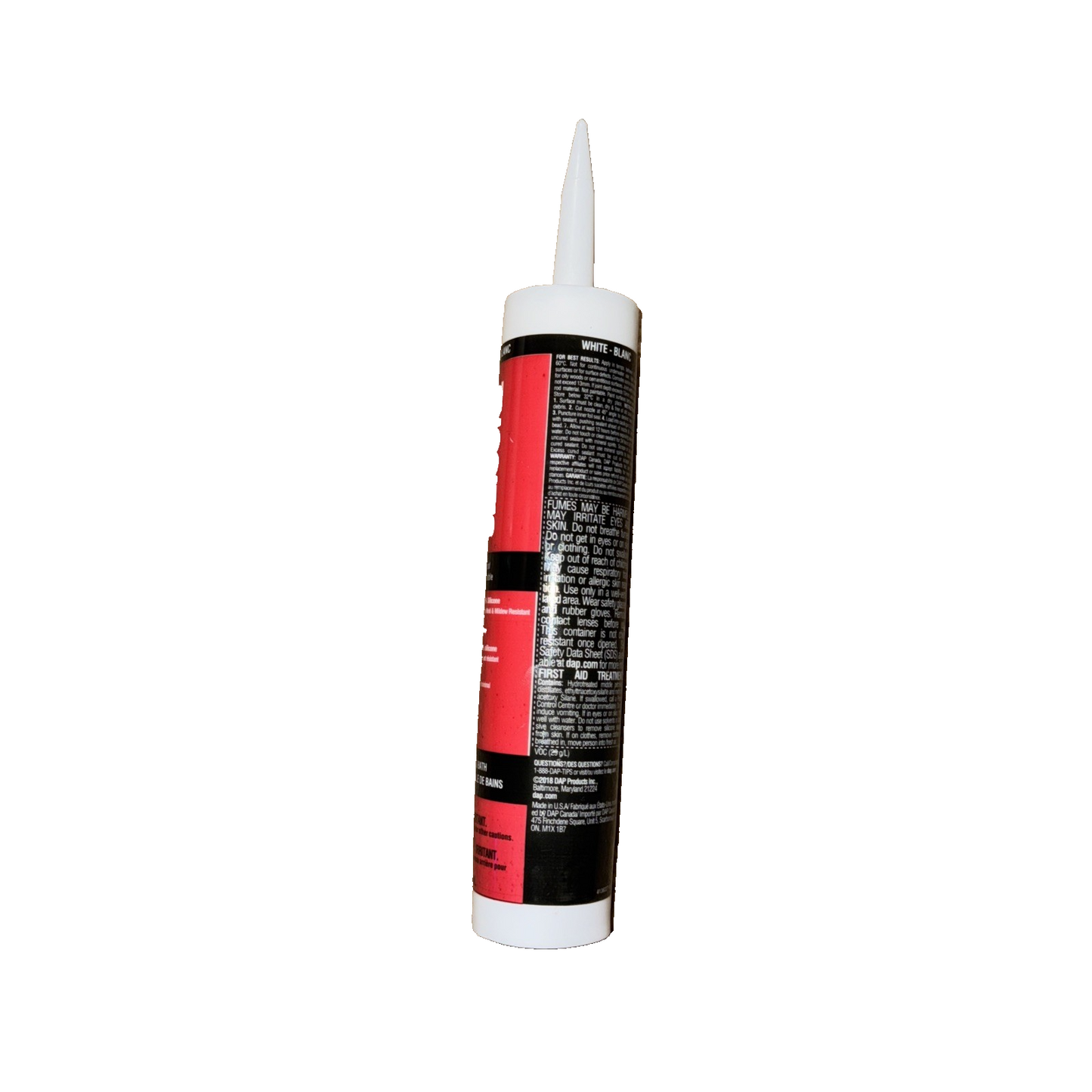 DAP MONO SILICONE PRO Premium Silicone Sealant for Window & Translucent White