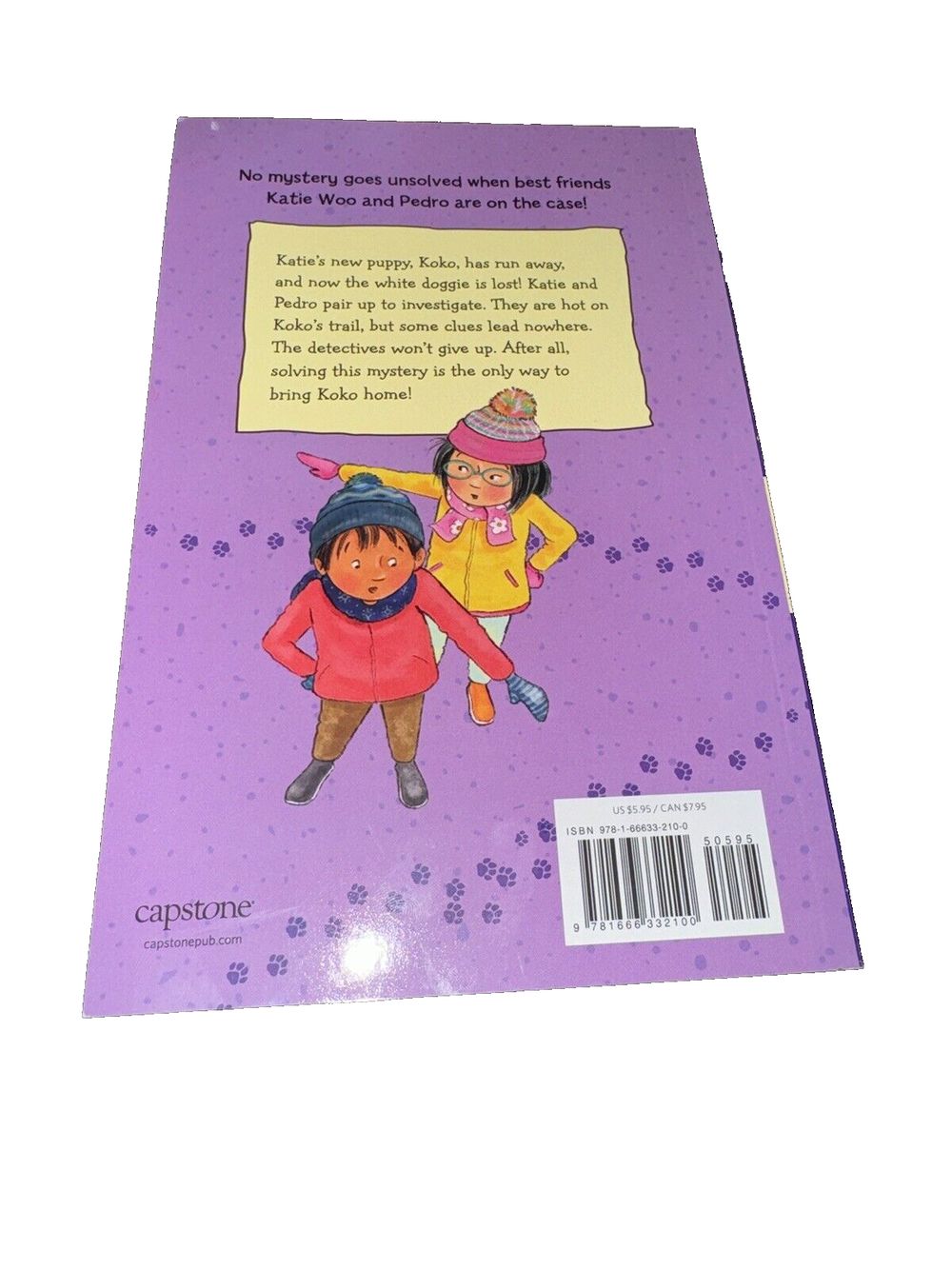 The Mystery of the Snow Puppy, DaveyDooDeals – the book cover for the story of the little girl