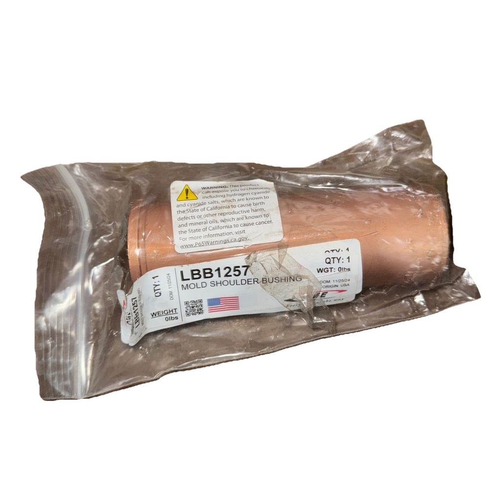 DME LBB1257 1-1/2 I.D. -7/8 Bronze-Plated Shoulder Mold Bushing, DaveyDooDeals – a package of meat wrapped in plastic