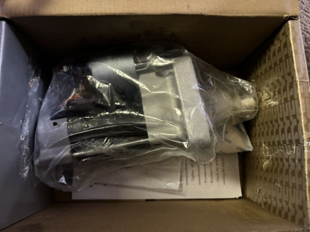 TYC 1-17949 Chrysler Town and Country Replacement Starter – a box with a piece of paper in it