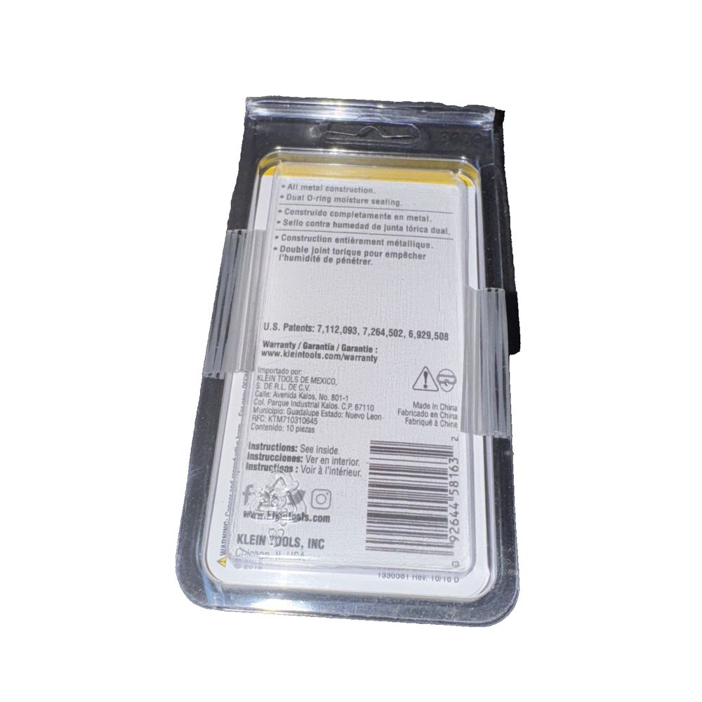 Weatherproof F-Compression Connectors RG6 10-Pack, KLein – a hard disk drive