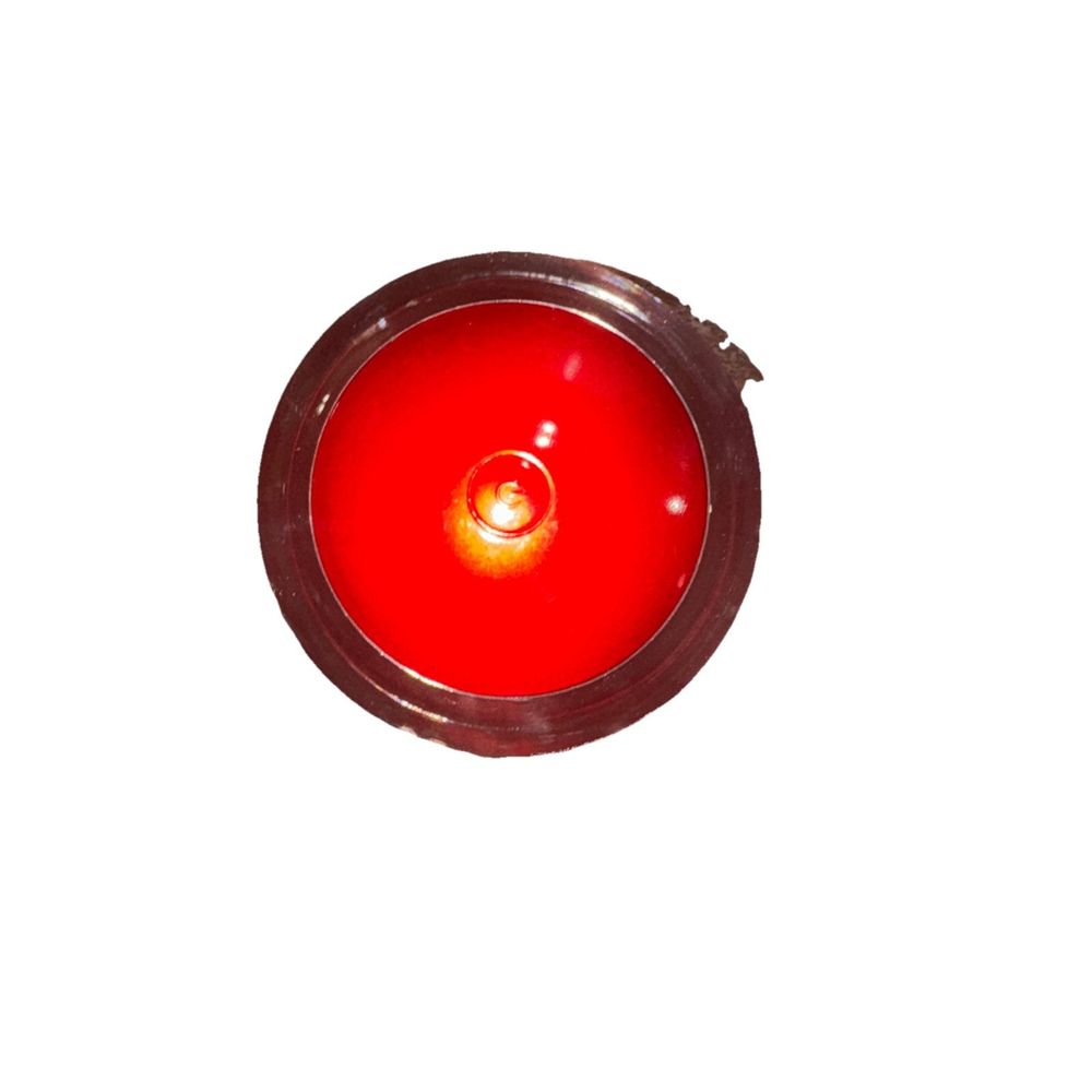 Uline Touch Top H-3990R 4 1/2" x 8 1/2" Red, DaveyDooDeals – a red candle with a white background