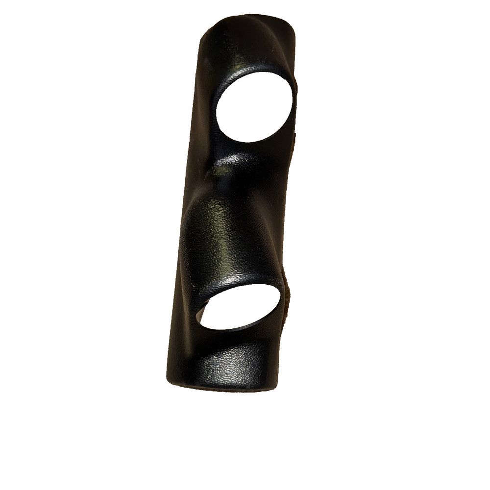 AutoMeter 20662 Mounting Solutions Dual Gauge Pod Fits 99-02 Miata – a black metal object on a white background
