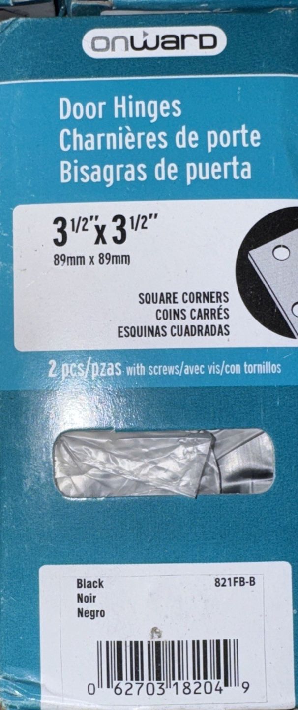 Richelieu 821FBB Onward Full Mortise Butt Hinge for Interior Door, Square 30Pack – a box of cigarettes with a label on it