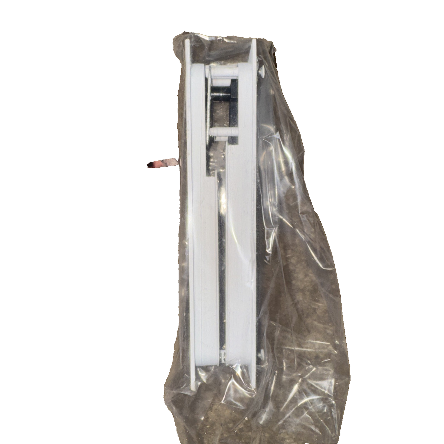 Miles Cavity Slider Door Lock Satin White CSL-MIL-PRIV-WH