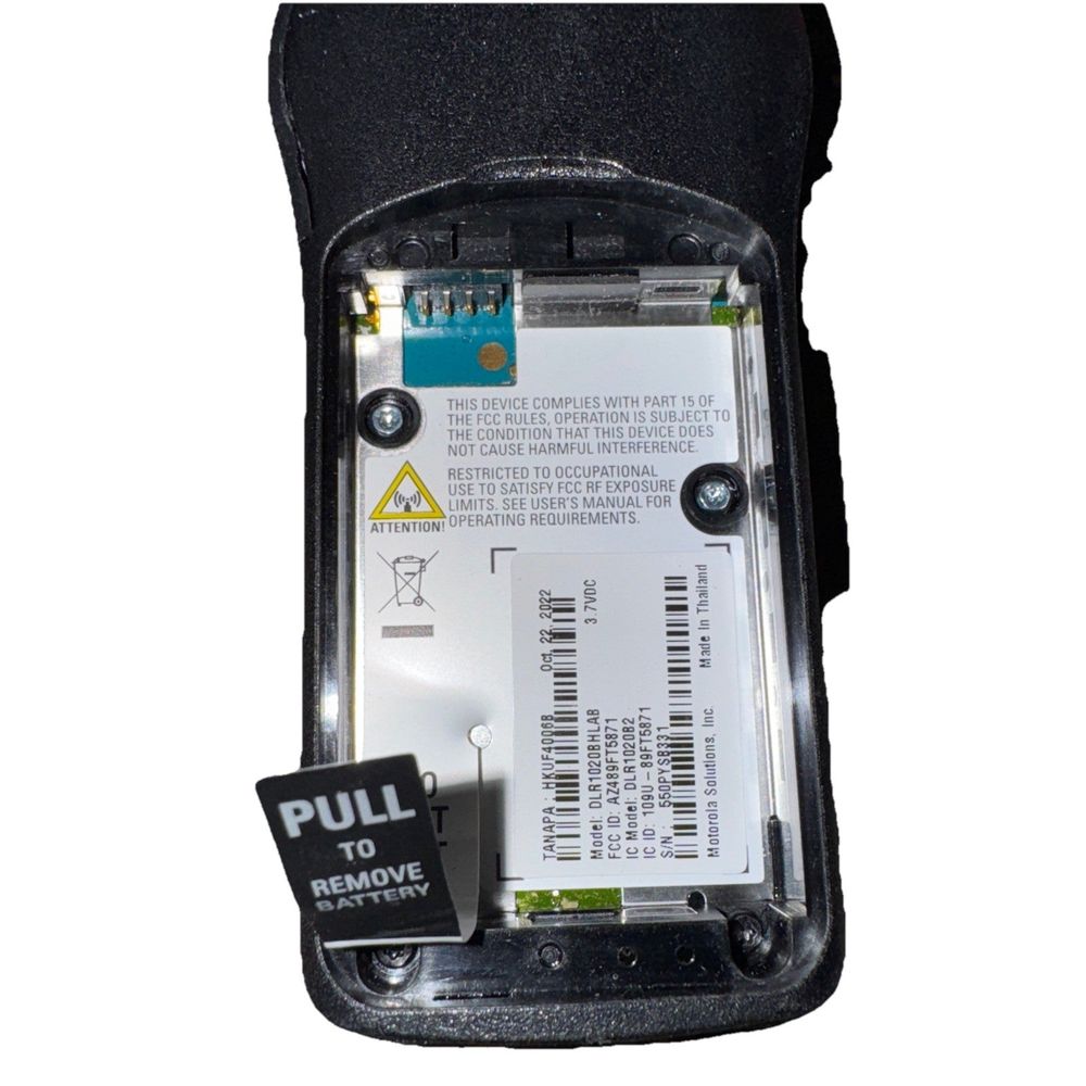 Motorola DLR1020 Two Way Digital Radio – a cell phone with a sim card attached to it