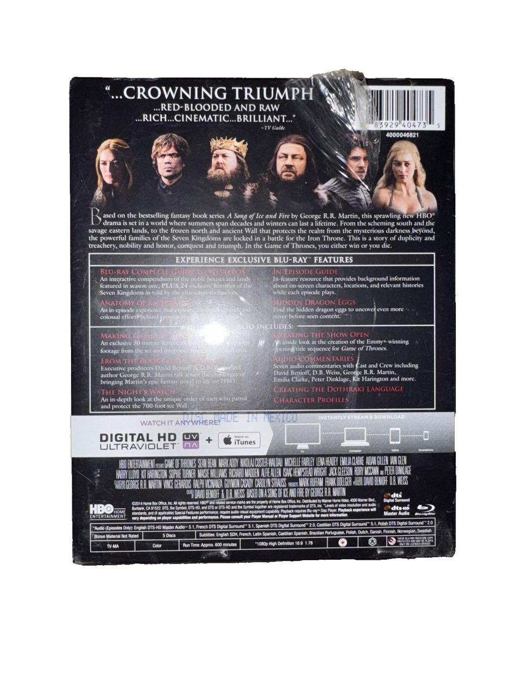 Game Of Thrones The Complete First Season Blue-Ray New/Sealed, DaveyDooDeals – the crown of trump dvd