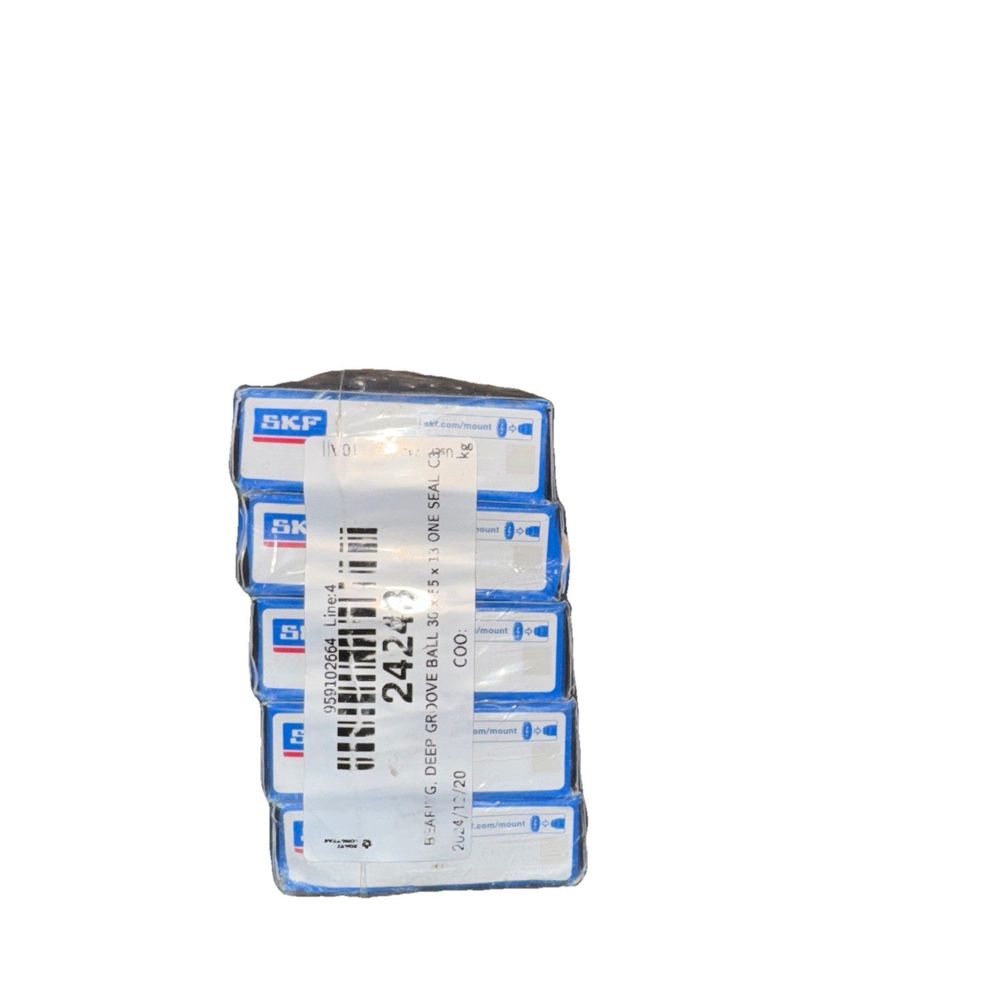 SKF 6006-2RS1 Deep Groove, Single Row, 30 mm Bore, 55 mm OD, Double Seals 5 Pack, DaveyDooDeals – a pair of blue and white bandages