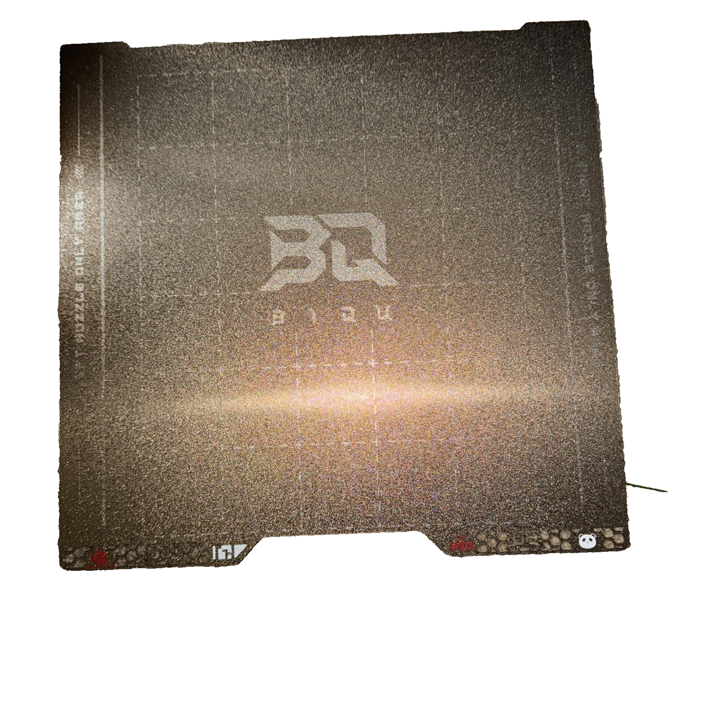 BIQU Pyrogrip Build Plate 346MM x 355MM Spring Steel Sheet Double-Sided PEI Grid