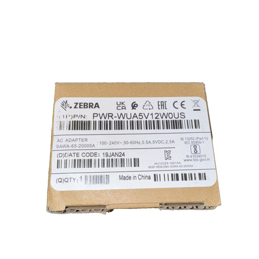 Zebra PWR-WUA5V12W0EU mobile device charger, DaveyDooDeals – a box of the new tw - wlv2us