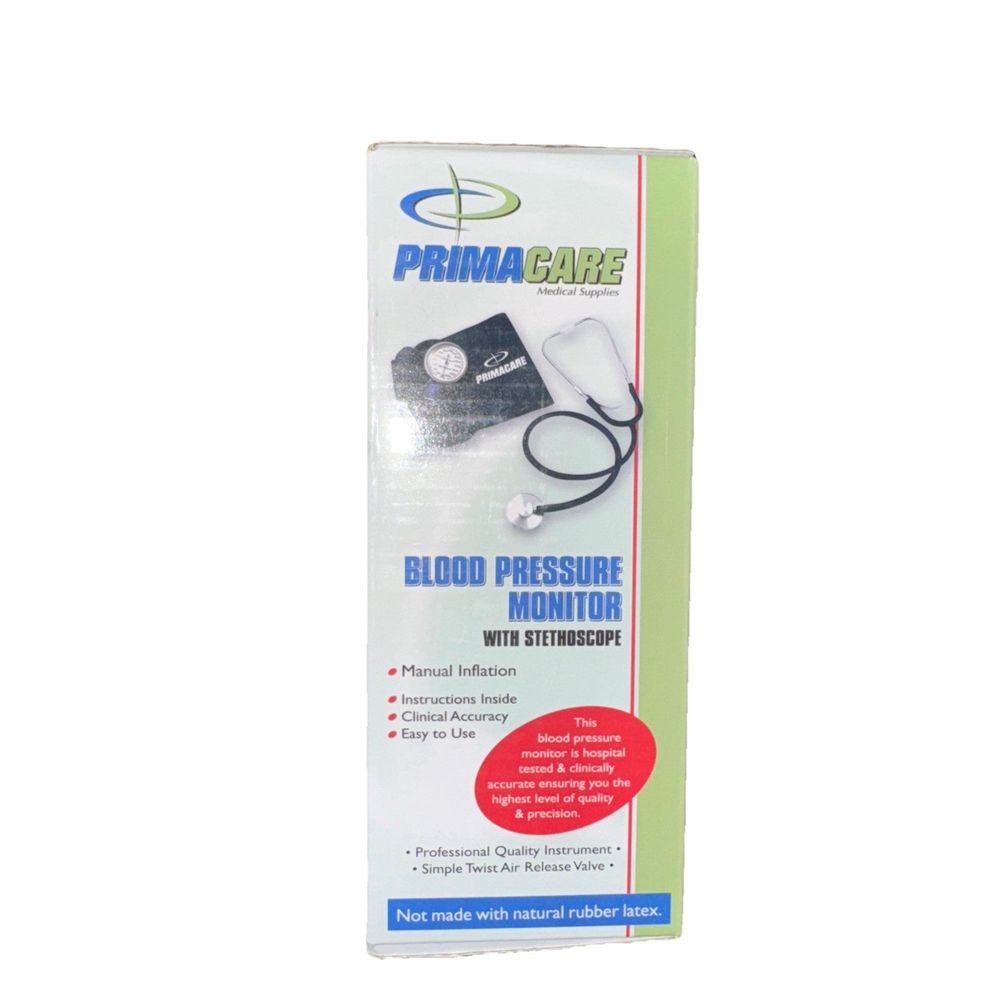 Primacare DS-9197-BL Manual Adult Blood Pressure Kit with Stethoscope and Case – phare blood pressure monitor