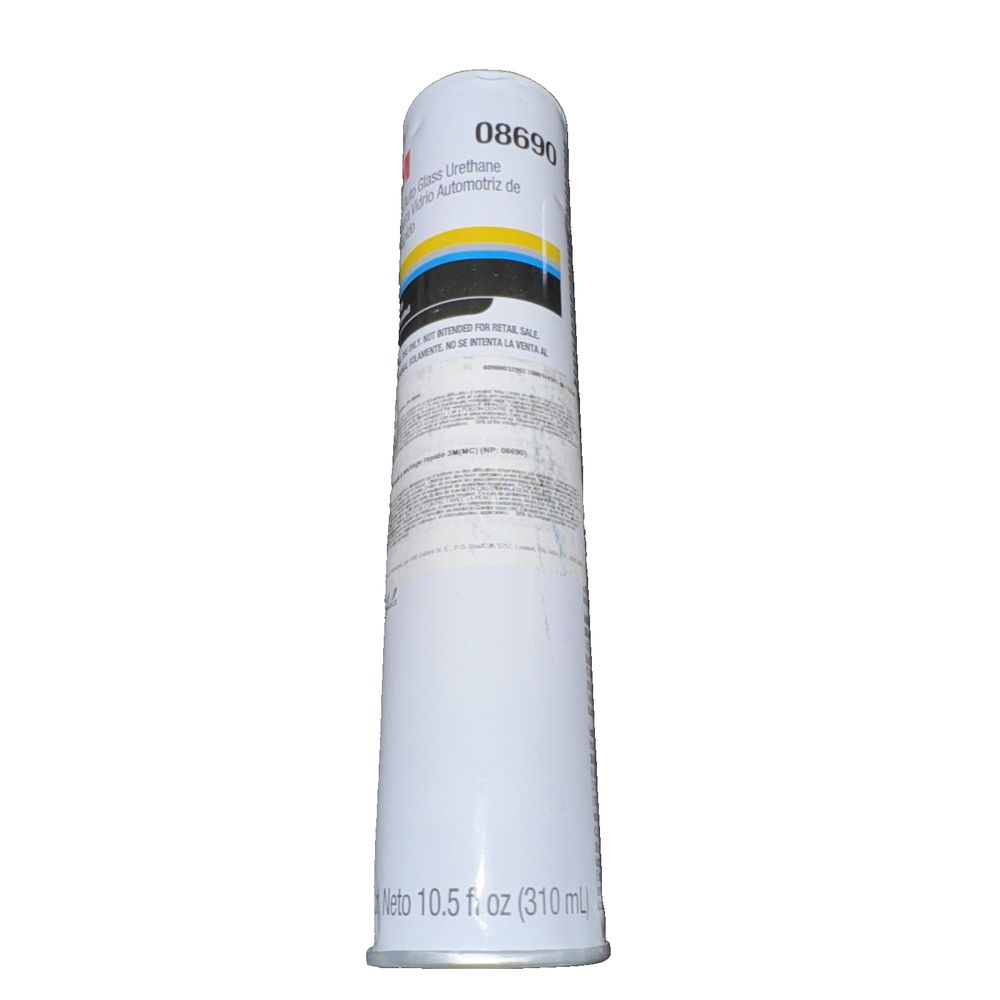 3M TM Fast Cure Auto Glass Urethane, 08690, 10.5 fl oz Cartridge – a tube of white acrylic paint