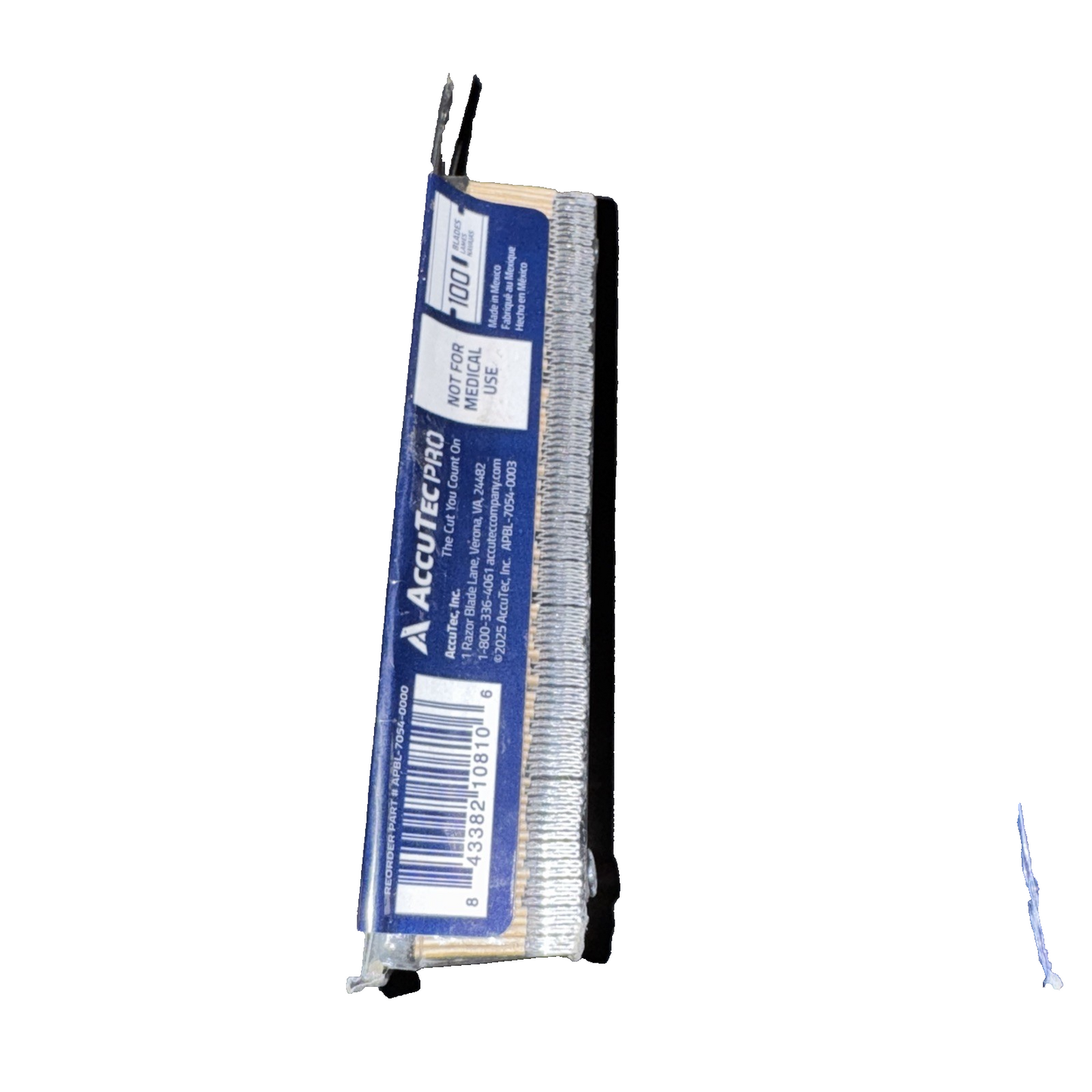 AccuTec APBL-7054 .012 Pro Single Edge Blade 3 Packs of 100 (300 Total)