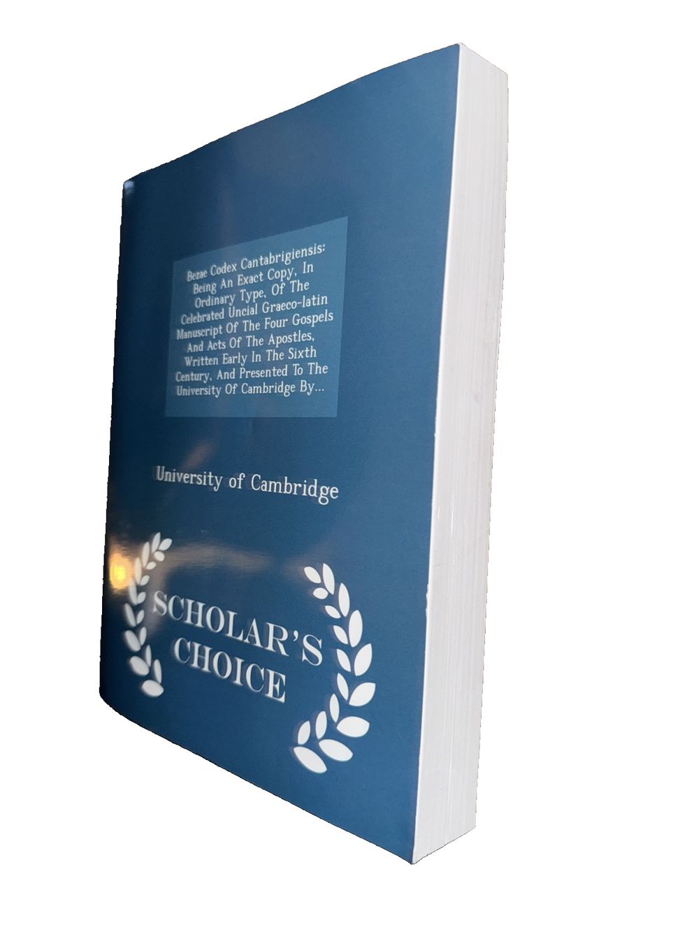 Bezae Codex Cantabrigiensis: Being an Exact Copy, in Ordinary Type, of the Celeb, DaveyDooDeals – the book cover for solar choice