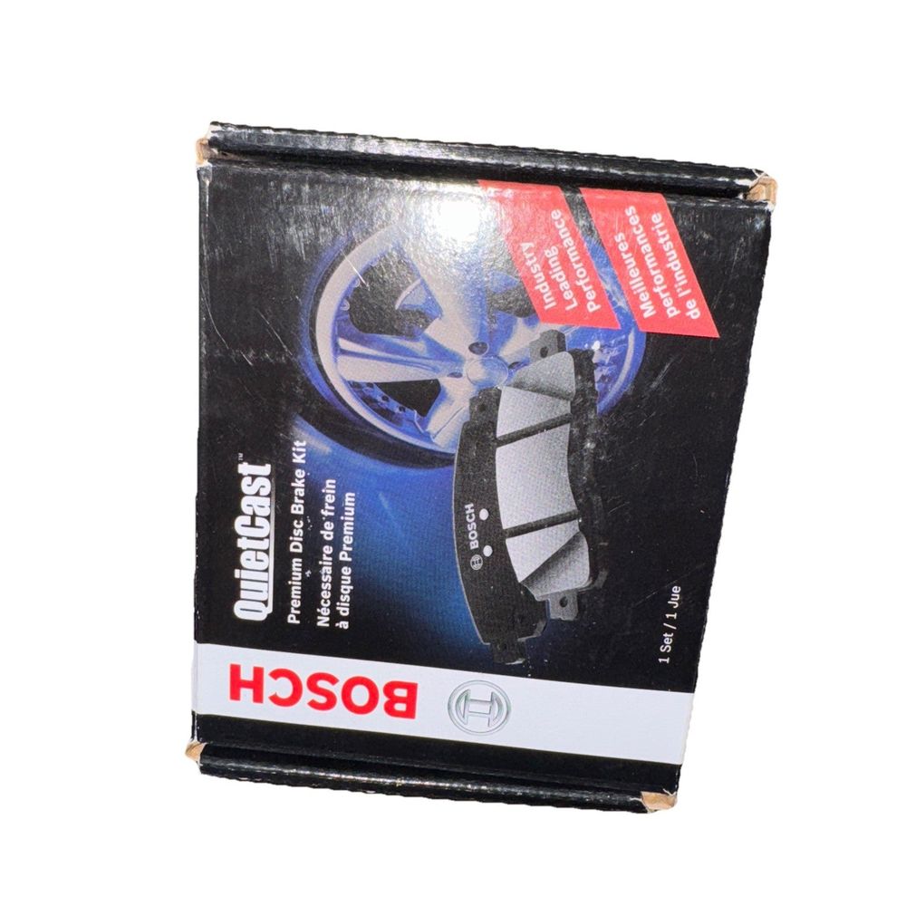 Bosch BC1544 QuietCast Premium Ceramic Disc Brake Pad Set – a black box with a white label on it