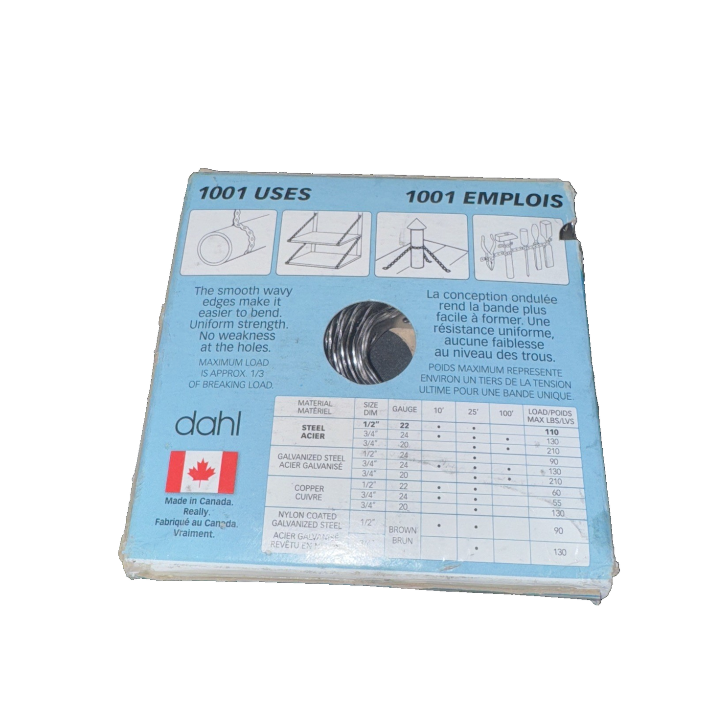 1/2" x 25' Steel Pipe Strapping