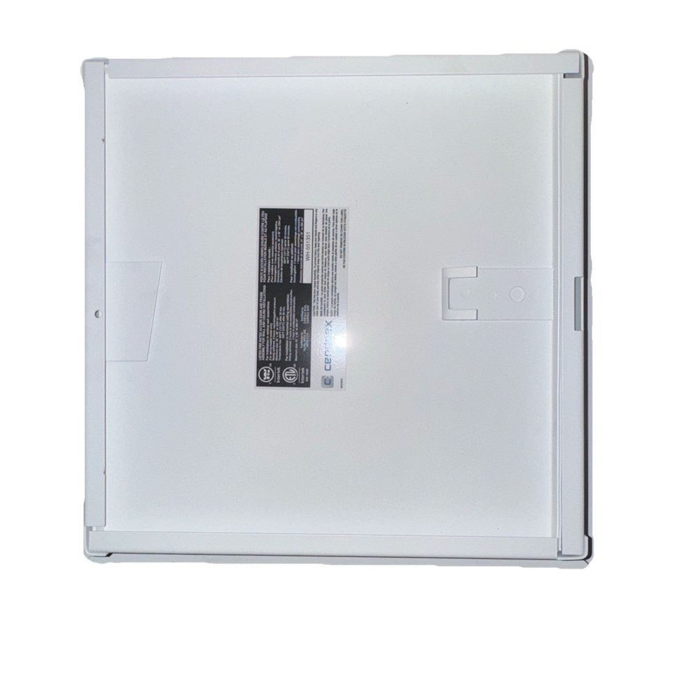 CENDREX PFI-12X12 Access Door, 12 in W, Steel, White, Powder-Coated – a white laptop with a battery on top